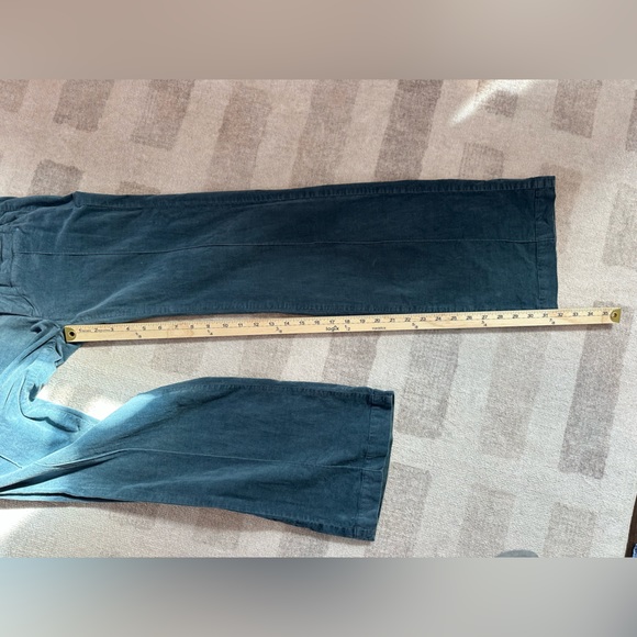 Anthropologie Idra Cotton Velvet Blue Wide Leg Pants (Size 0) - Picture 8 of 9